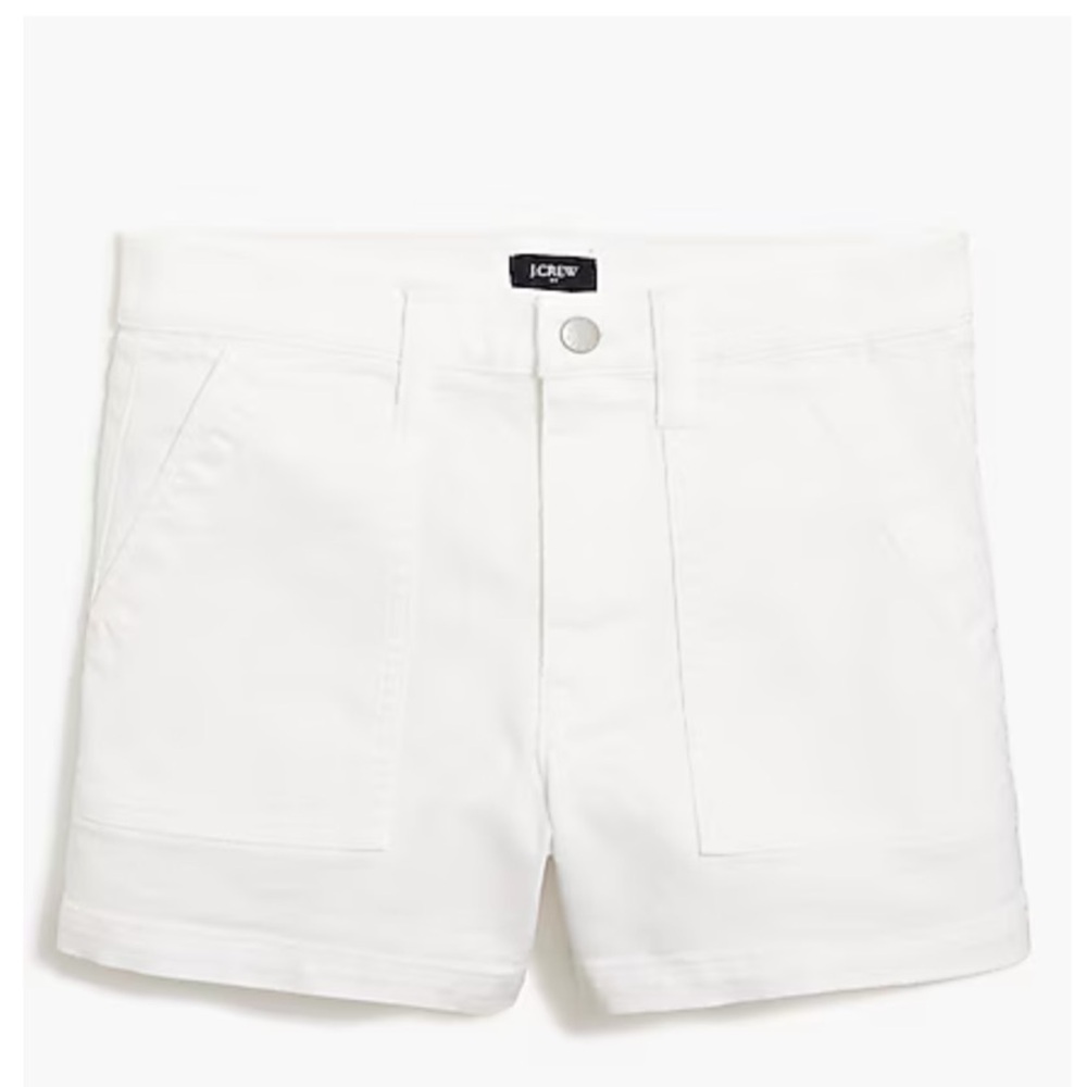 White Denim Shorts
